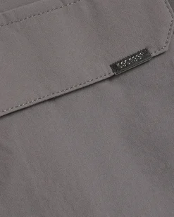 Grey Muscle Fit Bomber Jacket