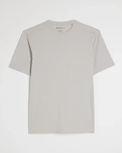 Grey Muscle Fit Cotton Stretch T-Shirt