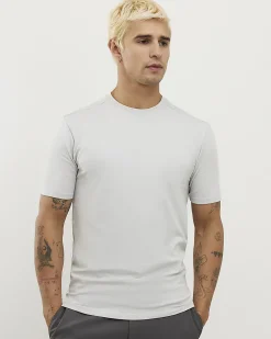 Grey Muscle Fit Cotton Stretch T-Shirt