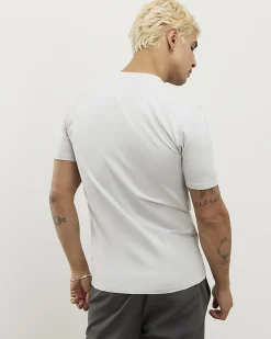Grey Muscle Fit Cotton Stretch T-Shirt