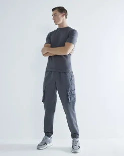 Grey Muscle Fit Stretch T-Shirts 3 Pack