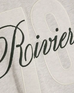 Grey Oversized Cotton Blend Riviera T-Shirt