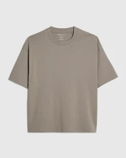 Grey Oversized Fit Cotton Heavyweight T-Shirt