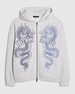 Grey Oversized Fit Hokkaido Hoodie