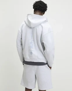 Grey Oversized Fit Hokkaido Hoodie