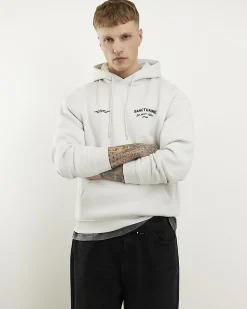 Grey Oversized Fit Sanctuaire Hoodie