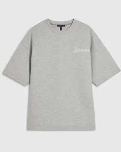 Grey Oversized Premium Cotton T-Shirt