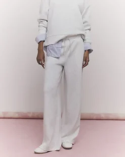 Grey Premium Drawstring Wide Leg Joggers