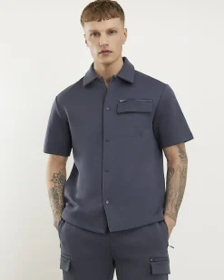 Grey Premium Regular Fit Short Sleeve Shirt