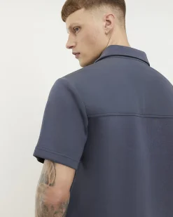Grey Premium Regular Fit Short Sleeve Shirt