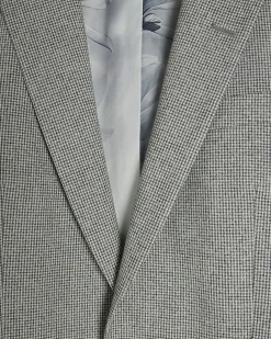 Grey Puppytooth Skinny Fit Suit Jacket