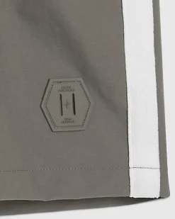 Grey Regular Fit Taped Shorts