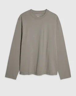 Grey Regular Midweight Long Sleeve T-Shirt