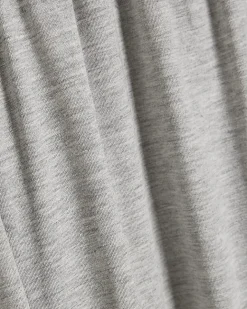 Grey Ruched Bubble Hem Trousers