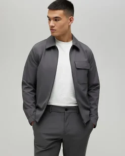 Grey Skinny Fit Comfort Stretch Jacket