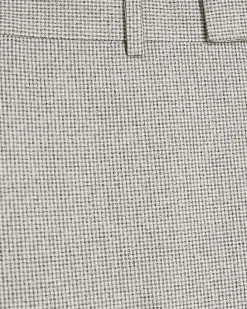 Grey Skinny Fit Puppytooth Suit Trousers