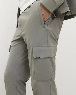 Grey Skinny Fit Stretch Cargo Trousers
