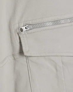 Grey Skinny Fit Stretch Pocket Cargo Trousers
