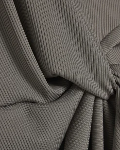 Grey Sleeveless Double Twist Top