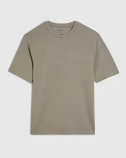 Grey Slim Fit Interlock Crew Neck T-shirt