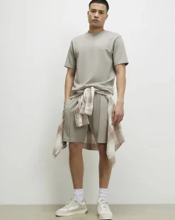 Grey Slim Fit Interlock Crew Neck T-shirt