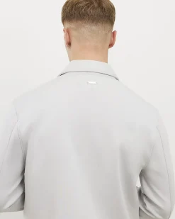 Grey Slim Fit Premium Collared Overshirt