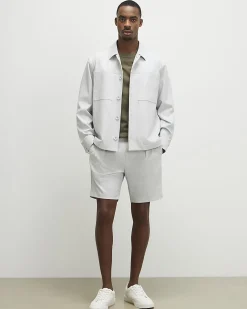 Grey Slim Fit Pull On Shorts