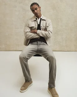Grey Slim Fit Stretch Jeans