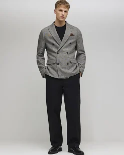 Grey Slim Fit Stretch Suit Jacket