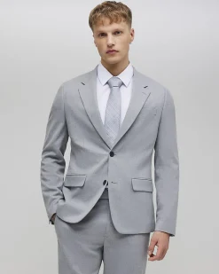 Grey Slim Fit Stretch Suit Jacket