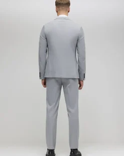 Grey Slim Fit Suit Trousers