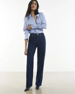 Indigo Relaxed Straight Leg Jeans