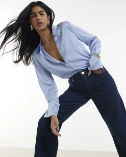Indigo Relaxed Straight Leg Jeans
