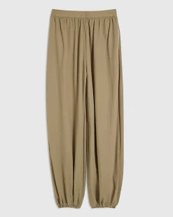 Khaki Balloon Leg Trousers