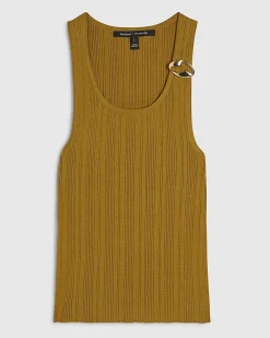 Khaki Buckle Knitted Vest