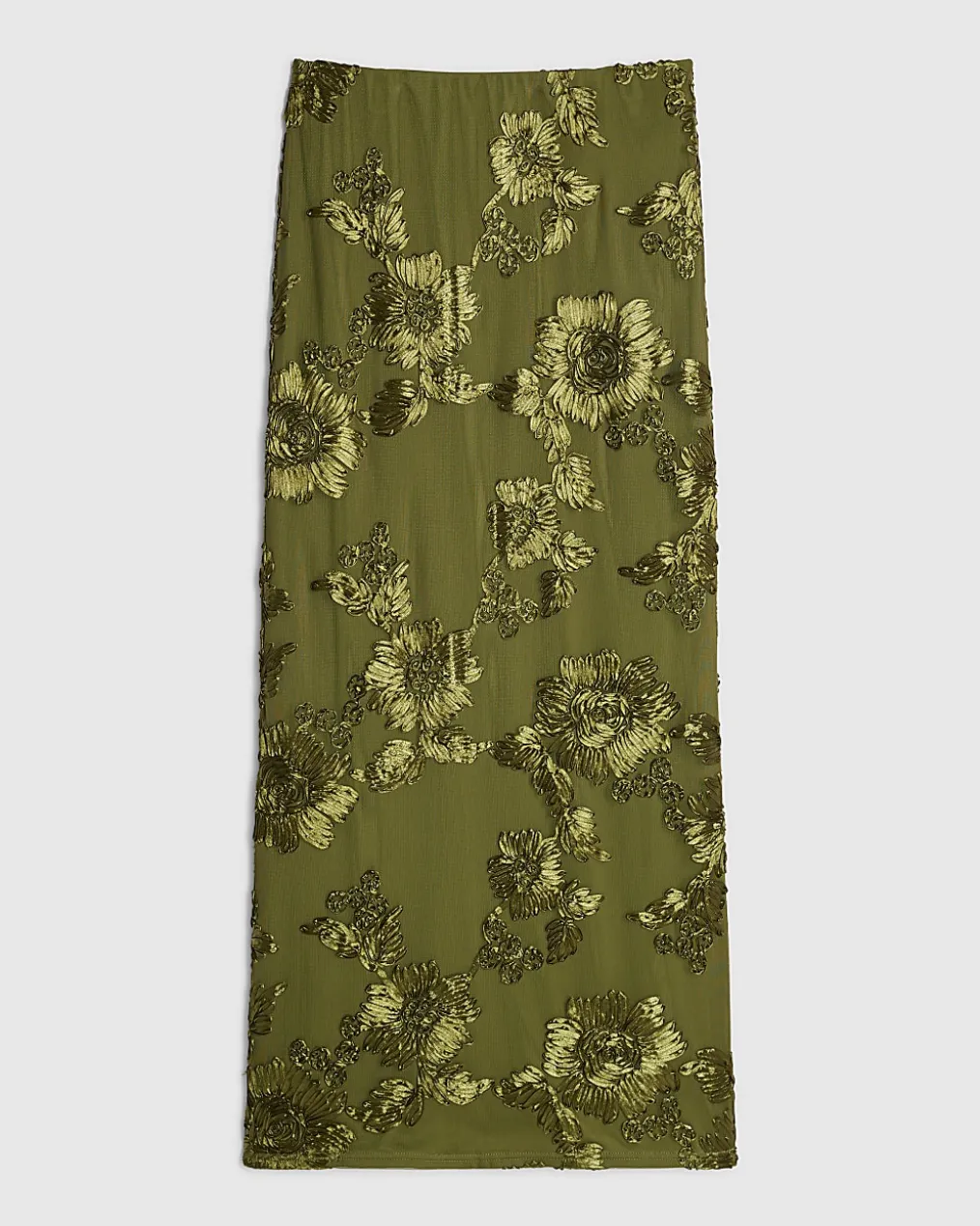 Khaki Cornelli Maxi Skirt