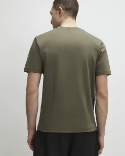 Khaki Essential Slim Fit V Neck T-Shirt