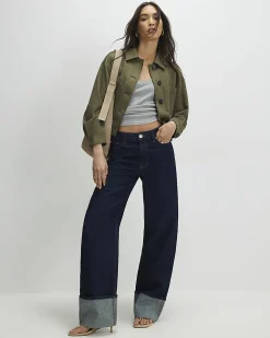 Khaki Faux Suede Overshirt