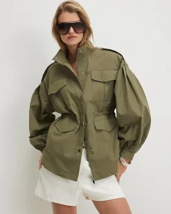 Khaki Femme Utility Jacket