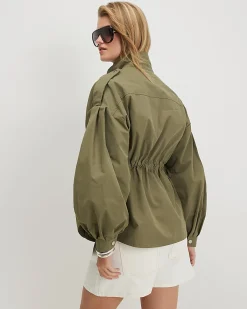 Khaki Femme Utility Jacket
