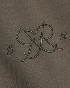 Khaki Oversized Fit Monogram Tracksuit Jacket
