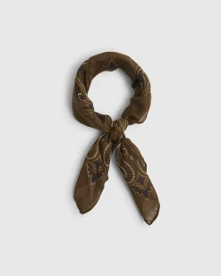 Khaki Paisley Bandana