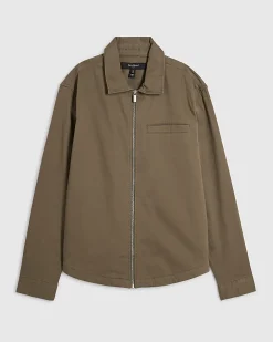 Khaki Regular Fit Classic Overshirt