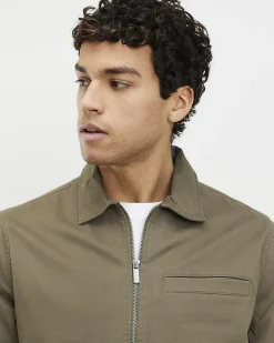 Khaki Regular Fit Classic Overshirt