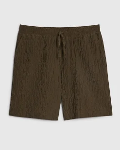 Khaki RI Studio Pleated Shorts