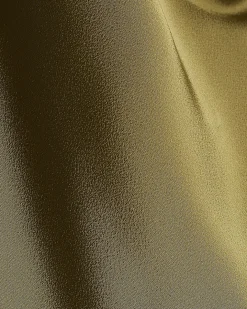 Khaki Satin Halter Neck Top
