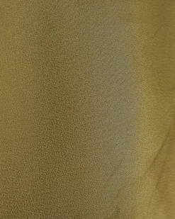 Khaki Satin Scallop Trim Cami Top
