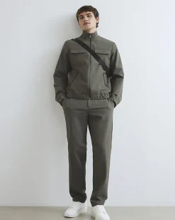 Khaki Skinny Fit Comfort Stretch Trousers