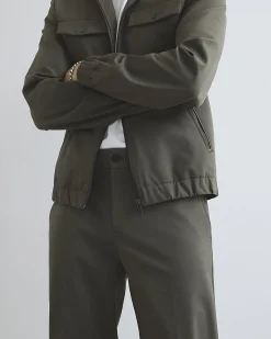 Khaki Skinny Fit Comfort Stretch Trousers
