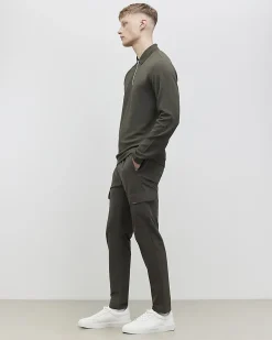Khaki Skinny Fit Stretch Cargo Trousers